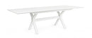 Tavolo Allungabile Kenyon 180-240x100 cm Bianco in Alluminio