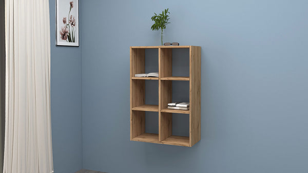 Libreria da Muro o Pavimento 6 Vani 60x25x90 cm Maruska Rovere Wotan prezzo