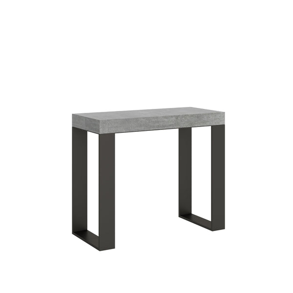 sconto Consolle Allungabile 90-300x40x77 cm in Nobilitato Grigio
