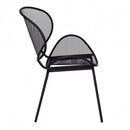 Poltrona Midway Impilabile 64x54x85 h cm in Acciaio Grigio scuro