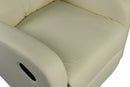 Poltrona Relax Manuale Reclinabile in Similpelle Vandi Panna