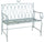 Panchina 2 Posti da Giardino 104x55x95,5 cm in Metallo Ragusa Verde