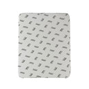Topper Memory Con Fodera in Poliestere e Carbonio Bianco Varie Misure