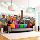 Fotomurale - Colors Of New York City 400X280 cm Carta da Parato Erroi