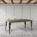 Tavolo Allungabile 200-304x90x77 cm Paxon Tortora Telaio Antracite 
