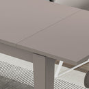 Tavolo Allungabile 120x80 cm in MDF Megaron Tortora Light Mocha