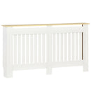 Copritermosifone 152x19x83 cm in MDF e Legno Truciolare Bianco
