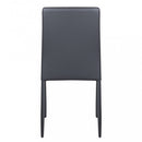 Sedia Cammie 41x50x91 h cm in Similpelle Grigio scuro