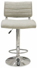 Sgabello 91x44x51 cm in Similpelle Soriani Grigio