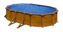 Piscina Ovale Fuori Terra 500x300xh120 cm in Acciaio e PVC Gre Sicilia