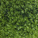 Set di 2 Piante Finte di Bosso da Ø40 cm per Interno ed Esterno in PE Verde      