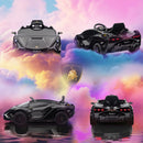 Macchina Elettrica per Bambini Licenza Ufficiale Lamborghini Sian 12V con Telecomando Nero