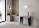 Consolle Allungabile 90-196x40x77 cm in Nobilitato Grigio