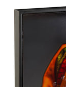 Stampa Decorata su Tela Laccata con Cornice Maya 60x4x120 cm in Abete e Tela e Plastica      