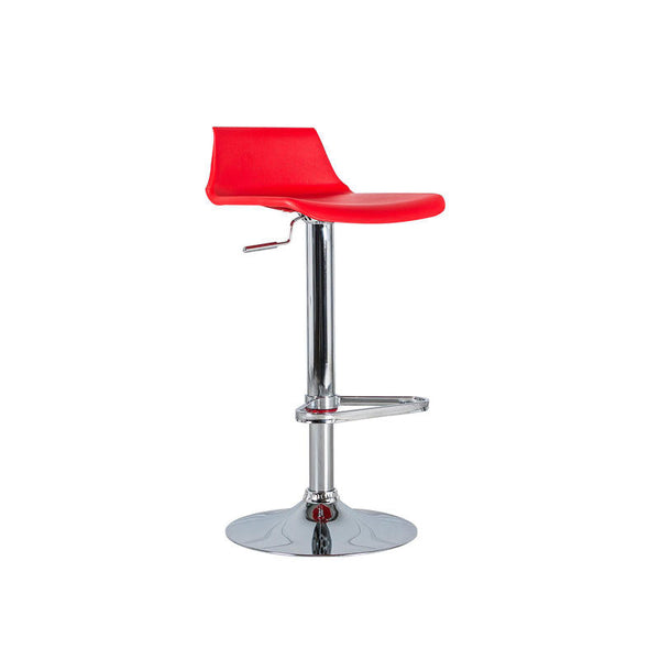 online Sgabello Bar 39x41xH72/94 cm in Polipropilene Fred Rosso