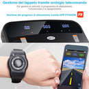 Tapis Roulant Elettrico con Corrimano Pieghevole e Bracciale Telecomando