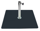 Base per Ombrellone da Giardino 30 Kg per Tubi Ø38mm in Metallo Grafite