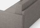 Divano 2 Posti 158x85x85 cm Karay in Tessuto Grigio
