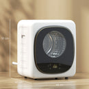 Mini Asciugatrice Portatile 48x43x57 cm Capienza 4 kg 5 Programmi 800W Fino 60℃ Timer Tamburo in Acciaio Inox Bianco      