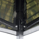 Gazebo Richiudibile Pieghevole 3x3m in Acciaio e PVC Impermeabile Mimetico