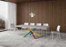 Tavolo Allungabile 120/380x90 cm Volantis Premium Cashmere Gambe Multicolore 4/B      
