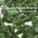 Arella Siepe Sintetica Artificiale Arrotolabile e Impermeabile 300x100 cm in Seta e PE Verde Scuro      