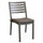 Sedia da Giardino Formentera con Cuscino 46x62x84 h cm in Alluminio Taupe