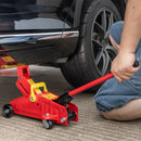 Crick Auto Sollevatore Idraulico 2 Ton con Martinetto Sollevamento Meccanico Rosso      