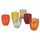 Set 6 Bicchieri Acqua Acapulco Sunset in Vetro VdE Tivoli 1996 Rosso