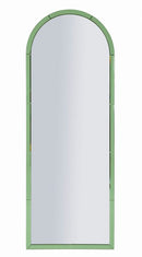 Specchio da Muro Baku Verde 55x2x150 cm in MDF e Vetro e Specchio Verde      