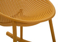 Sedia a Dondolo Ibiza Senape 66x88x80 cm in Polipropilene Senape      