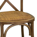 Sedia Impilabile 50x50xh88 cm in Legno Cross Marrone