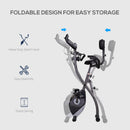 Cyclette Magnetica Pieghevole con Display LCD Nera