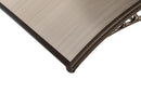 Pensilina Tettoia Modulabile Alveolare in Policarbonato Marrone/Fumè 150X100cm Bertozzi Naxos