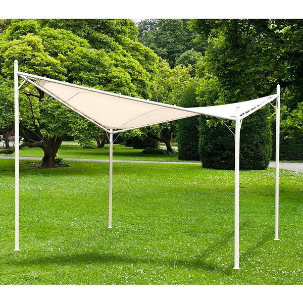 sconto Gazebo a Vela da Giardino con Copertura a Vela 3,6X3,6M Struttura in Metallo Bertozzi