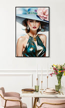 Dipinto su Tela Laccato Pam con Cornice 62x4x92 cm in Pino e Tela e Plastica      