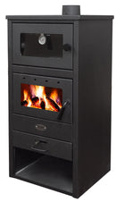 Stufa a Legna 12kW 140 m3 in Acciaio Antracite