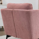 Poltroncina 73x74x82 cm in Velluto a Coste Rosa