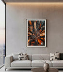 Stampa su Tela Laccata New York con Cornice 72x4x102 cm in Abete e Tela e Plastica      