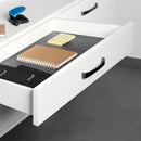 Guide Cassetto con Estrazione Soft 440 mm in Acciaio Emuca Bianco