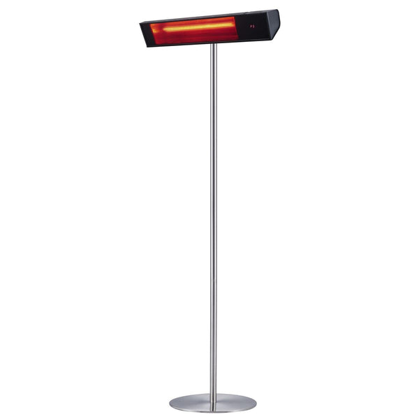 prezzo Stufa da Esterno Lampione Riscaldatore su Palo 74,2x218x60 cm 2000W Sined Nero e Silver
