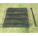 Recinto Gabbia per Cani Gatti in Acciaio 8 pezzi Ø158x76 cm 