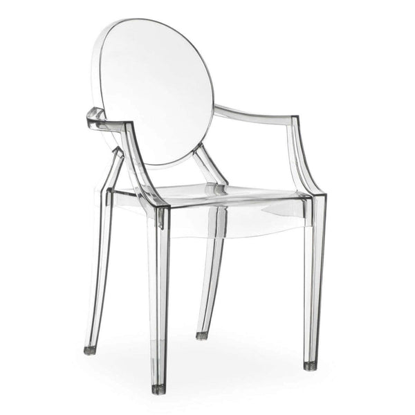 Poltrona Cannes 55x54x93 h cm in Policarbonato Trasparente prezzo
