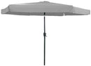 Ombrellone da Giardino 3x3m in Metallo e Poliestere Grigio