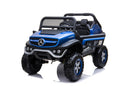 Macchina Elettrica per Bambini 12V con Licenza Mercedes Unimog Blu 