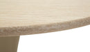 Tavolo Bar Alaska Crema Ø60x106 cm in MDF e Ferro Crema      