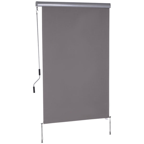 sconto Tenda da Sole Avvolgibile da Soffitto 120x200 cm con Manovella Grigio