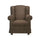 Poltrona Bergere 103x87x84 cm in tessuto marrone