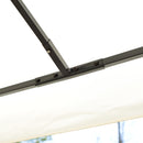 Gazebo da Giardino 300x400x270 cm Struttura in Metallo Telo Impermeabile Color Crema      