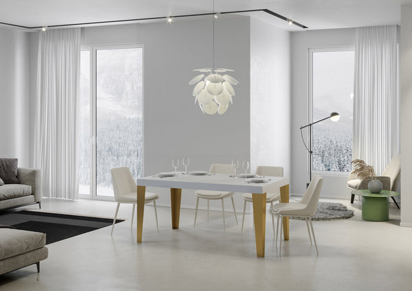 online Tavolo Allungabile 130-234x90x77 cm Flame Bianco Frassino